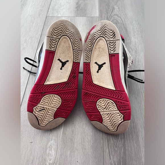 Nike Air Jordan Dub Zero White Red Black Bred Basketball Shoes - Picture 5 of 5